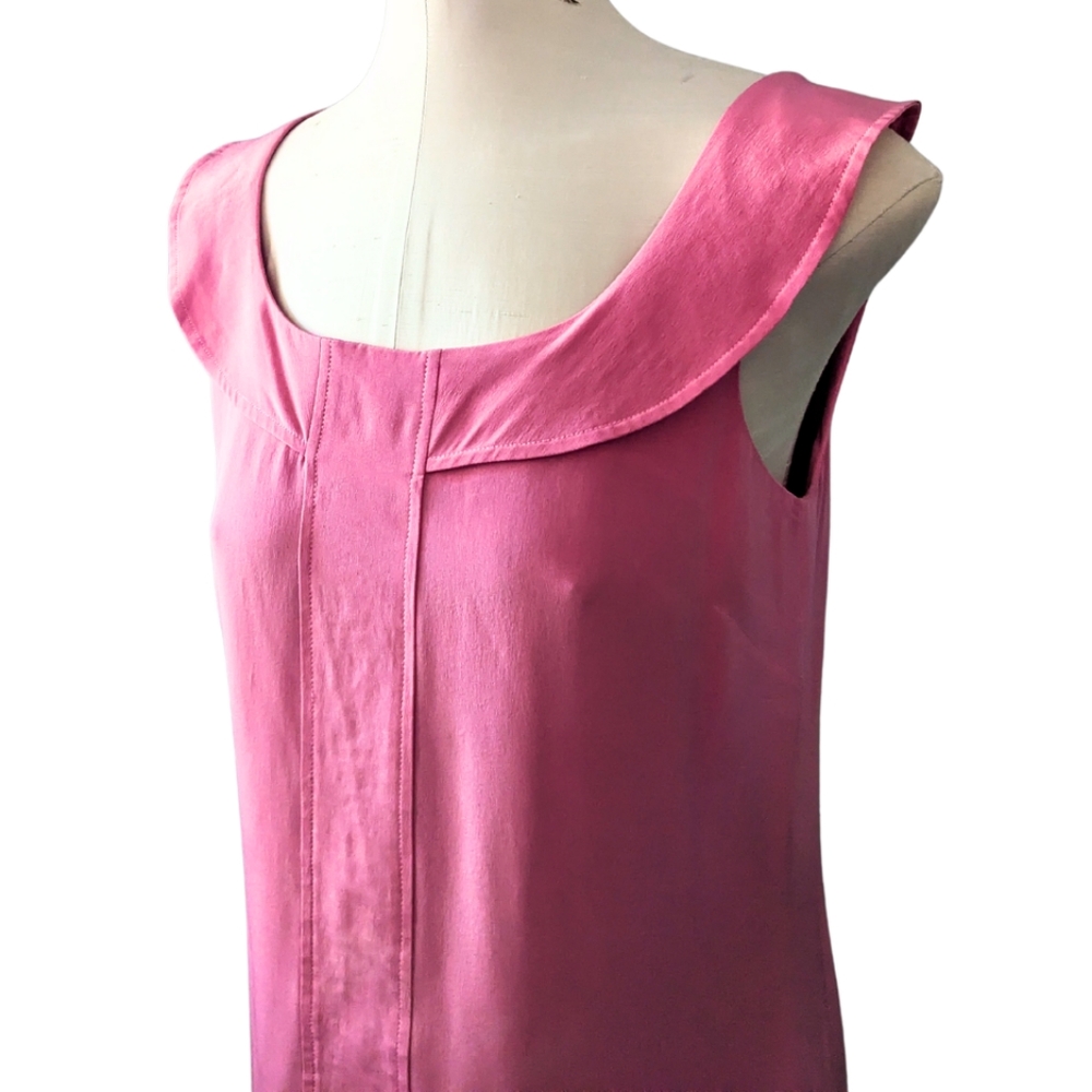 WALTER By WALTER BAKER 100% Silk Pink Ruffled Dress Size 4 - Picture 3 of 8